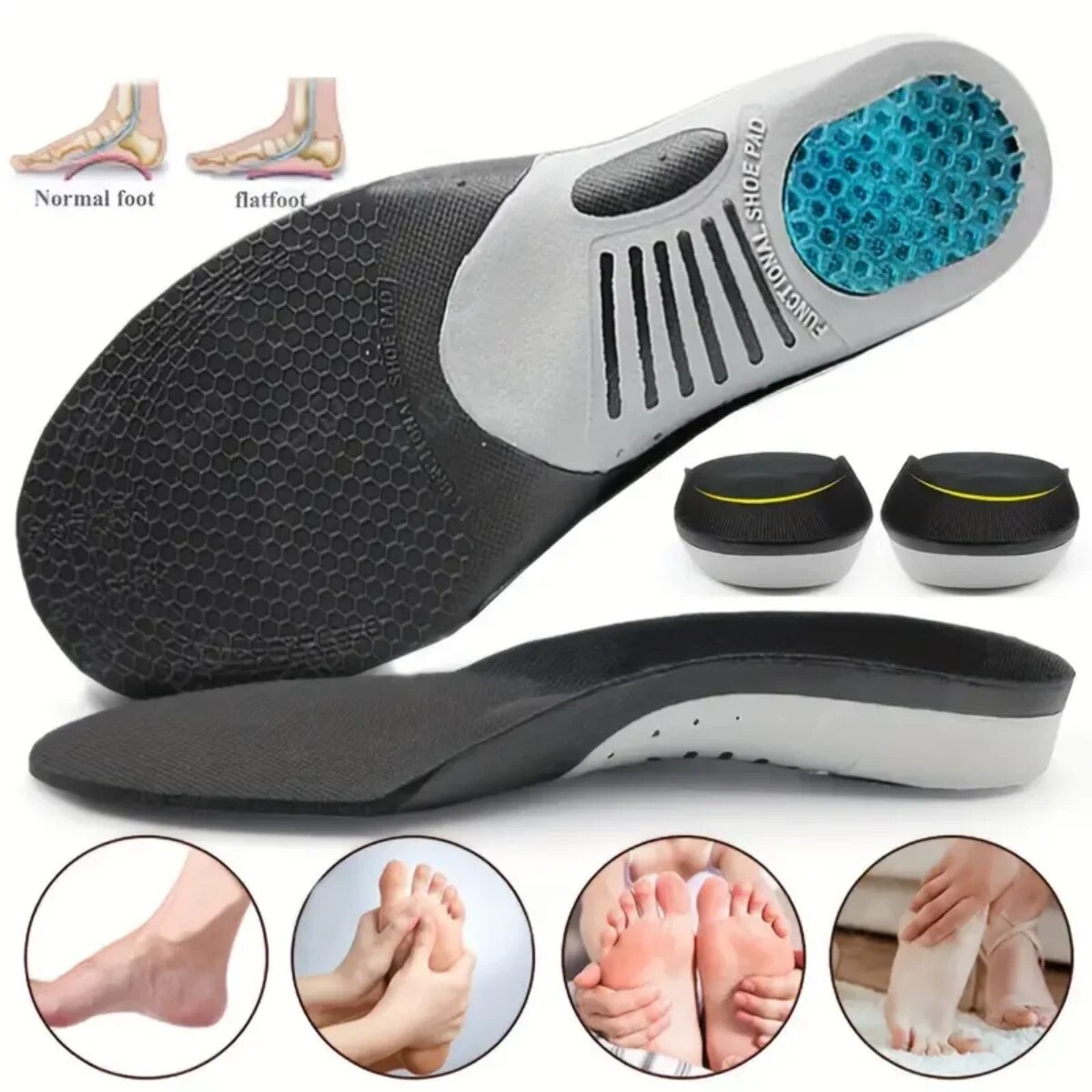 The Sneaker Care - Orthotics Flat Foot Health Sole Pad,