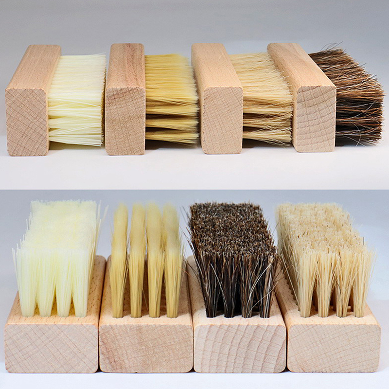 Sneaker Care Cleaning Kit - Punho de madeira sapato escova, útil,