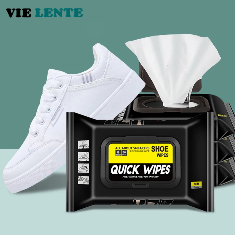 Sneaker Care Cleaning Kit - 12 pçs/30 pçs sapatos descartáveis toalhetes